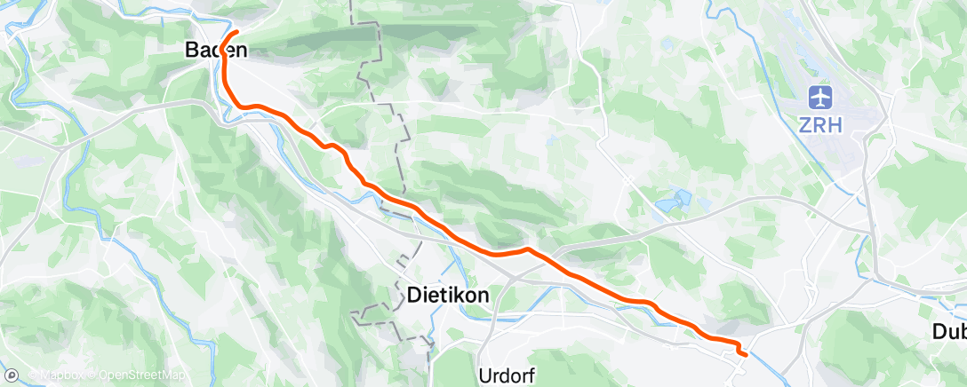 Map of the activity, Afternoon Ride