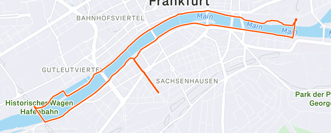Map of the activity, Frankfurt