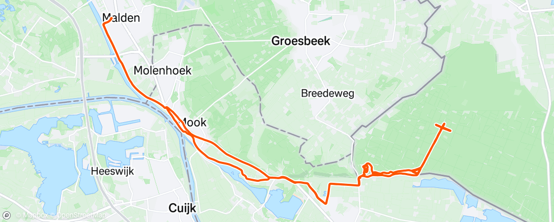 Kaart van de activiteit “Namiddagrit”