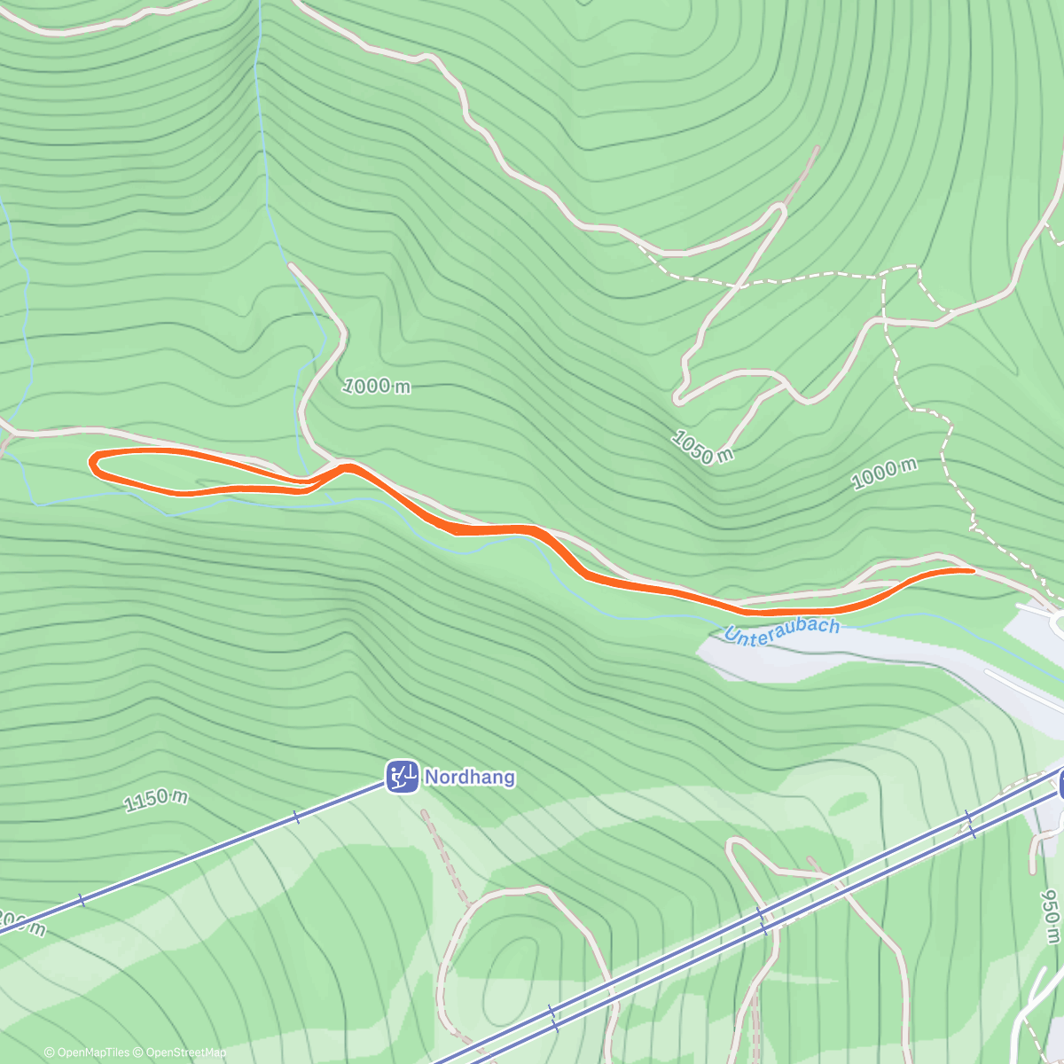 Map of the activity, Afternoon Nordic Ski