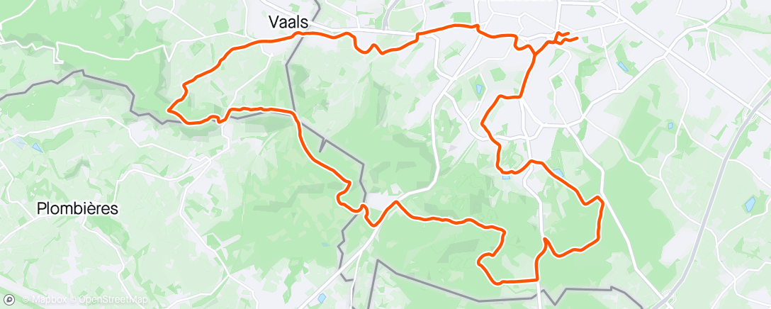 アクティビティ「Mountainbike-Fahrt am Abend」の地図