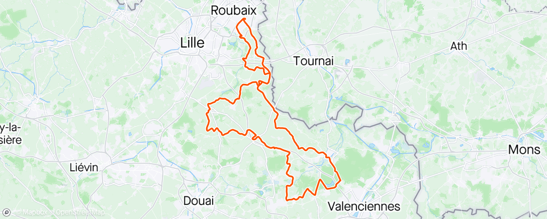 Map of the activity, PARIS ROUBAIX CHALLENGE