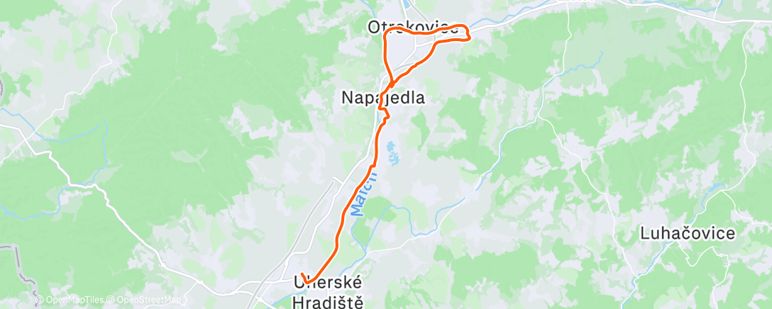 Map of the activity, Morning Ride