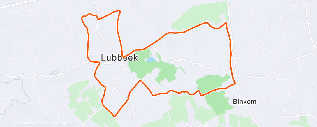 Map of the activity, Ochtendloop