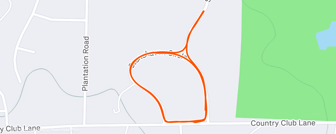Map of the activity, Morning Walk