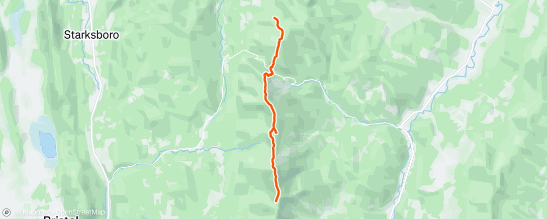 Map of the activity, Morning Hike