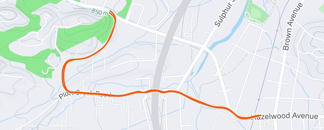 Mappa dell'attività Morning Run