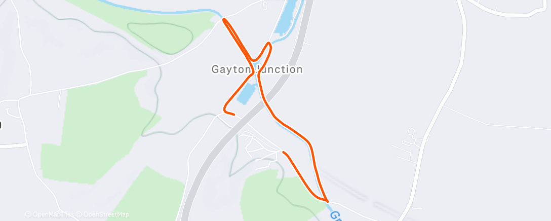 Map of the activity, Morning Walk