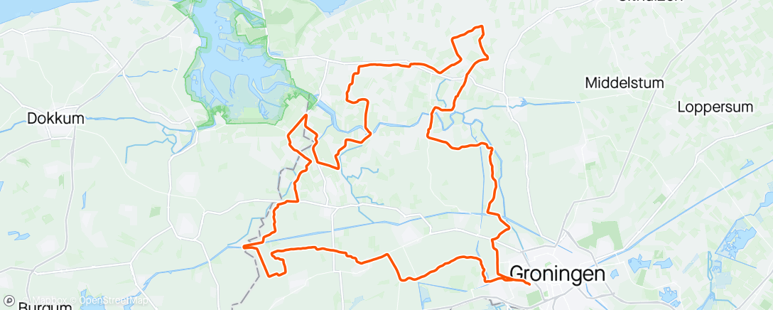 Mapa de la actividad (TKP Groningen met Gert, prachtig!)