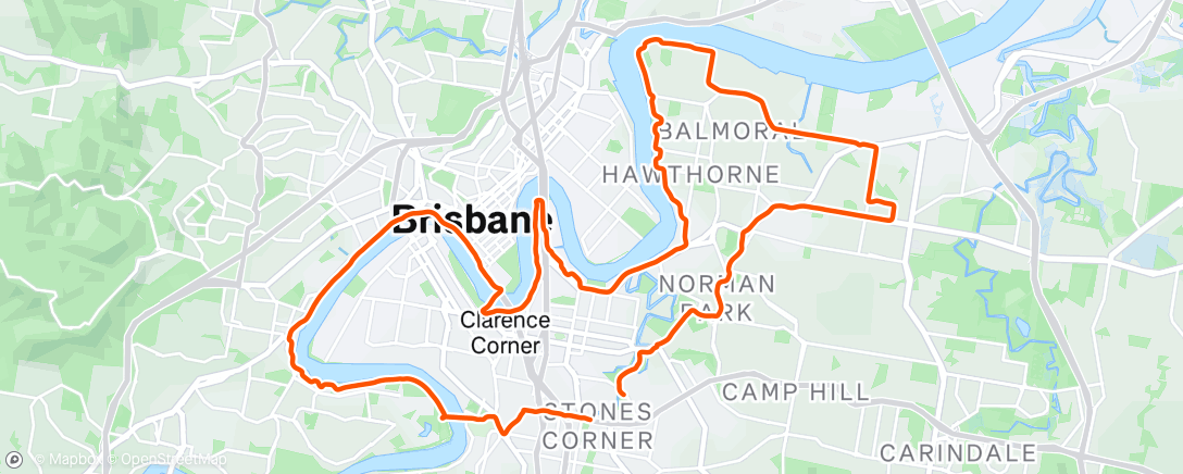 Map of the activity, Morning Ride