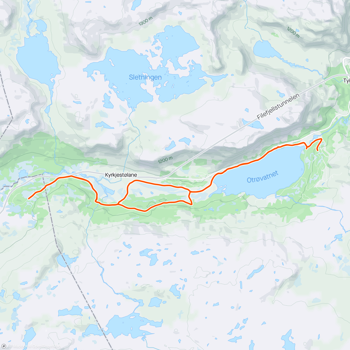 Map of the activity, Fellestur