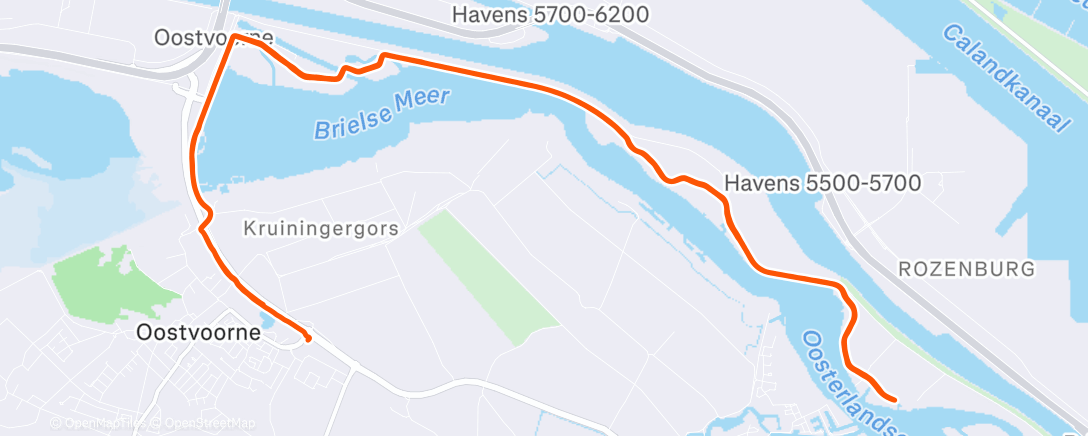 Карта физической активности (20KM zone 2)