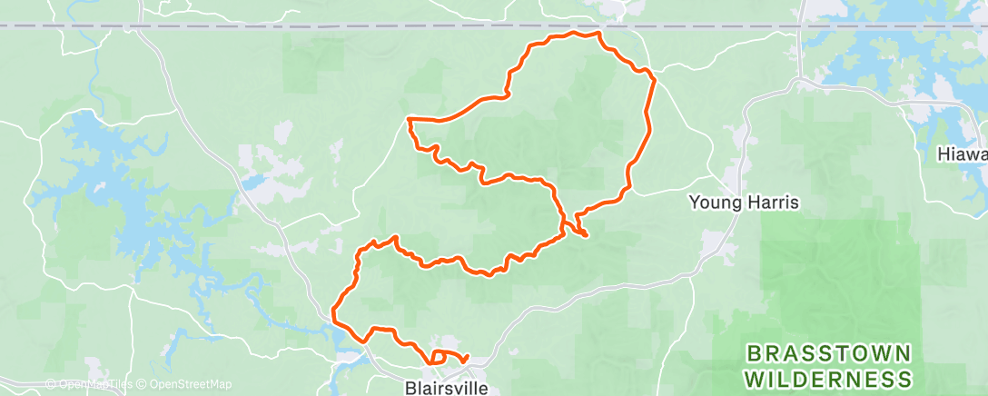 Map of the activity, Winter solstice gravel ride