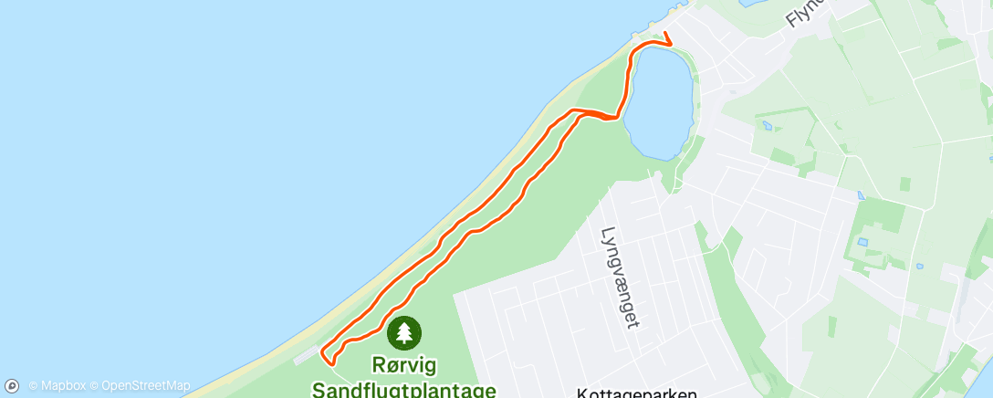 Map of the activity, Christmas run