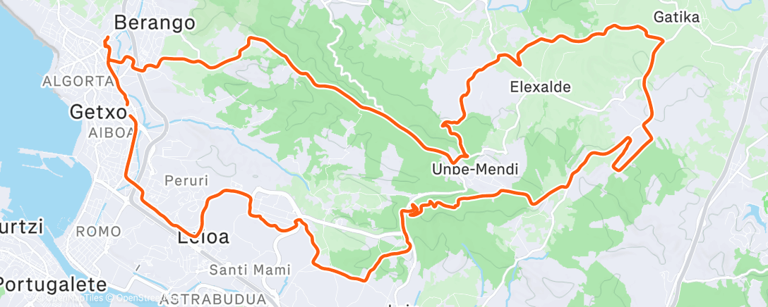 Карта физической активности (Lunch Ride)