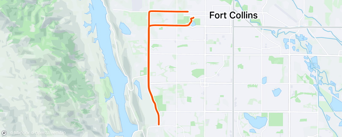Map of the activity, Afternoon Ride