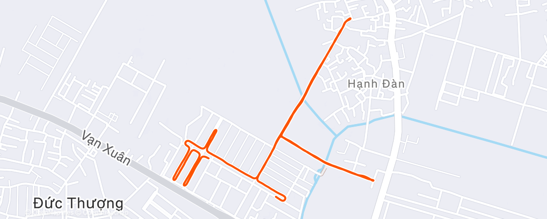 Map of the activity, Morning Run