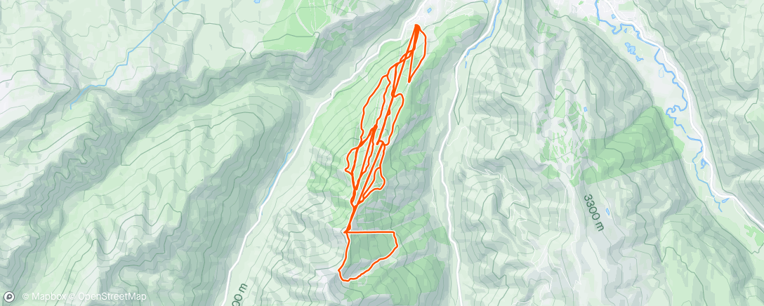 Map of the activity, Aspen Highlands