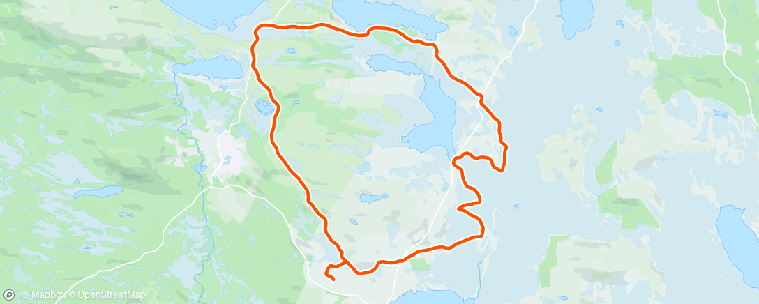Map of the activity, Melsjøn motsatt m/Lårstrong, 2/3Lundteigen og lillebror