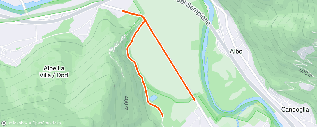 Map of the activity, Morning Run