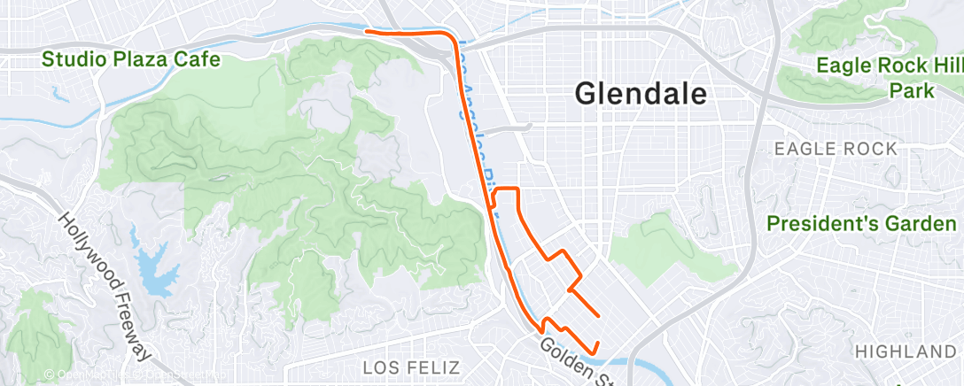 Карта физической активности (Afternoon Ride)