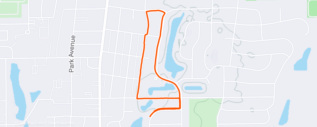 Map of the activity, Afternoon Walk