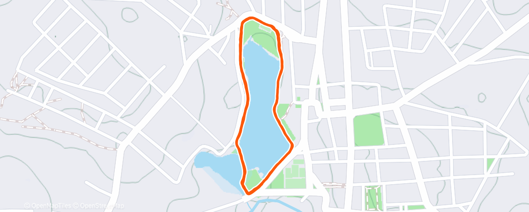 Map of the activity, Morning Walk