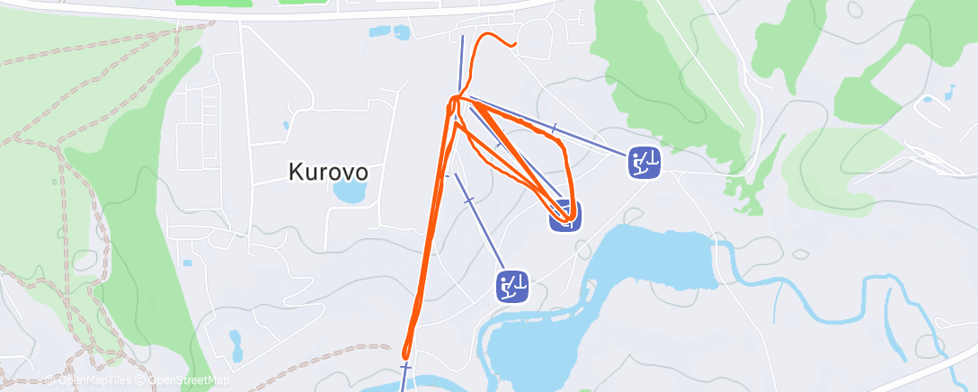 Map of the activity, Morning Alpine Ski