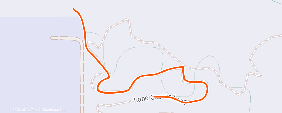 Map of the activity, Afternoon Ride