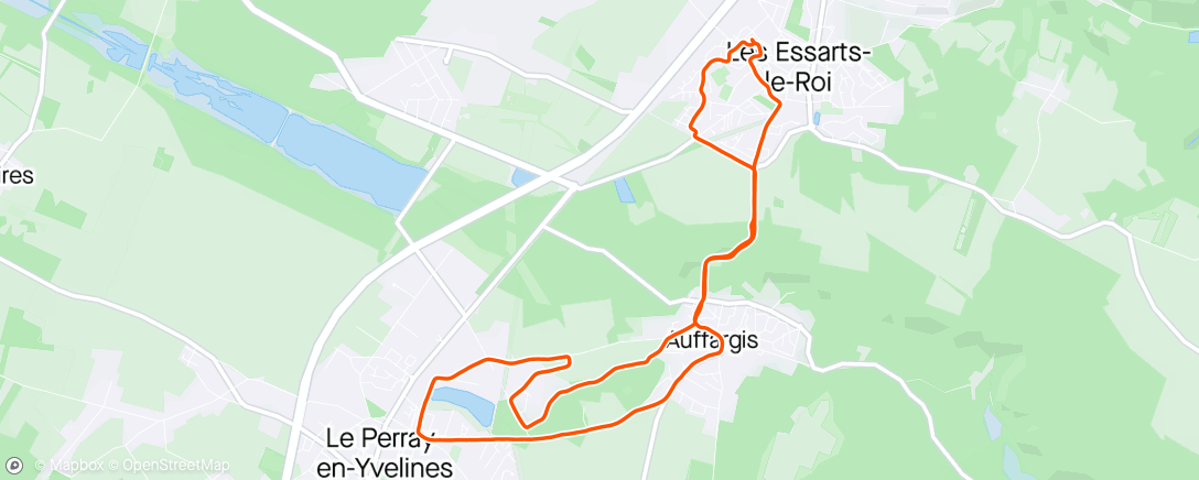 Map of the activity, Footing à la cool 😁