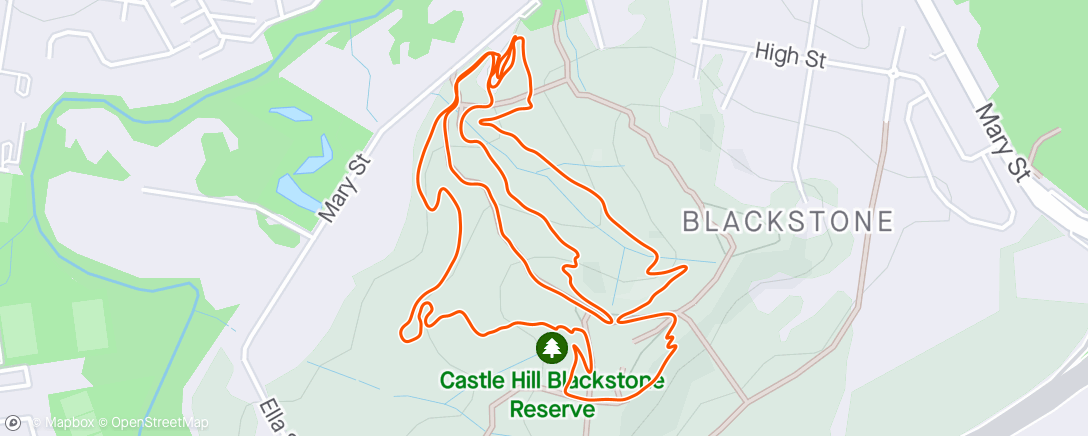 Map of the activity, One more lap with A and B start loop