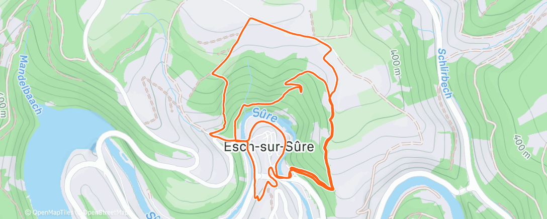 Map of the activity, Seuil en côte raide