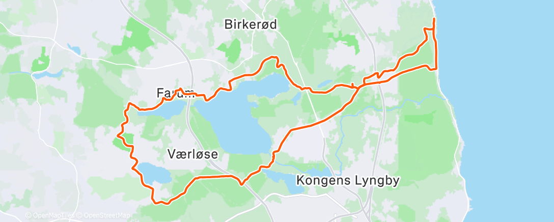 Map of the activity, MES CX jule-ride