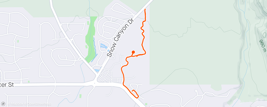 Map of the activity, Walk to Coffee and Red Mountain Lodge Recon