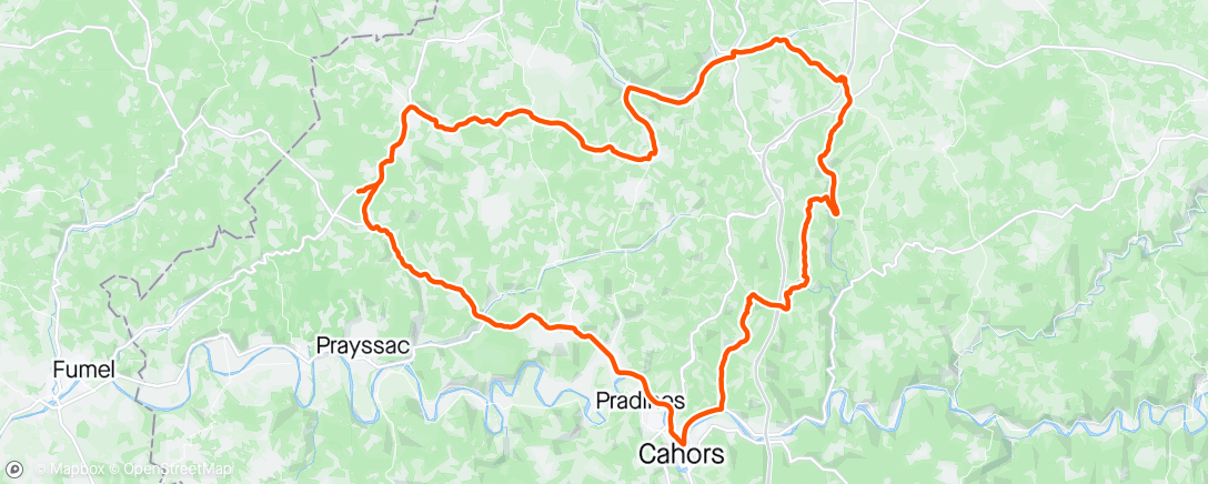 Mappa dell'attività Merci Cahors Cyclisme 🤩✌🏻