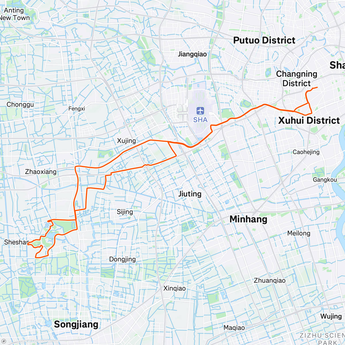 Map of the activity, Morning Zone 2.