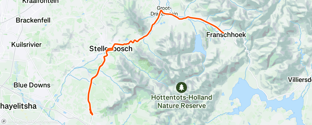 Map of the activity, Morning Ride