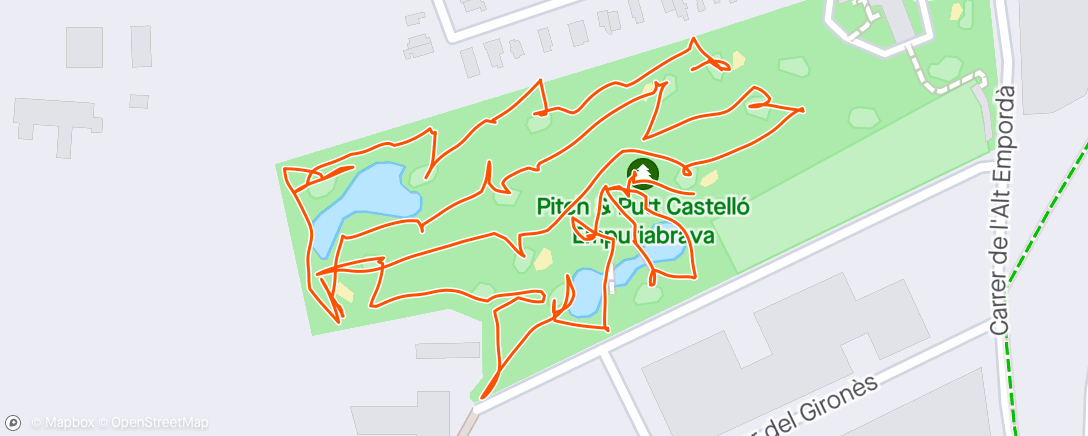 Map of the activity, Golf le matin