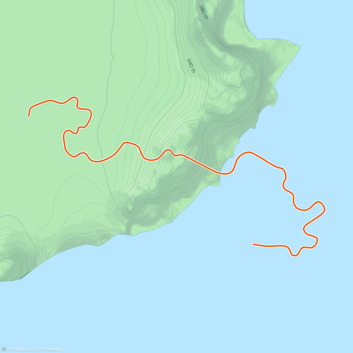 Mapa de la actividad, Zwift - Tempus Fugit in Watopia