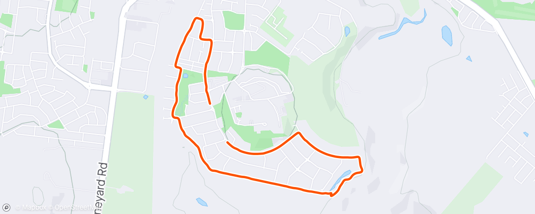 Map of the activity, Morning Run