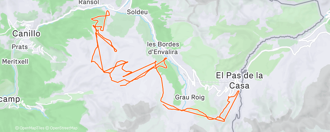 Map of the activity, Actividad de mañana