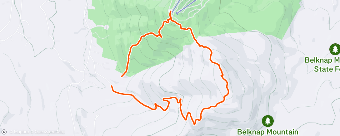 Map of the activity, Morning Hike