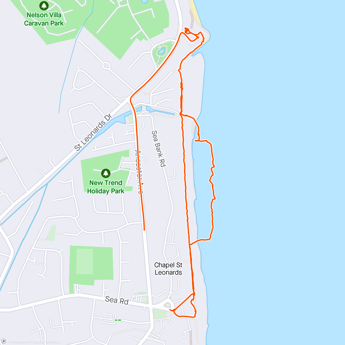 Map of the activity, Chapel walk