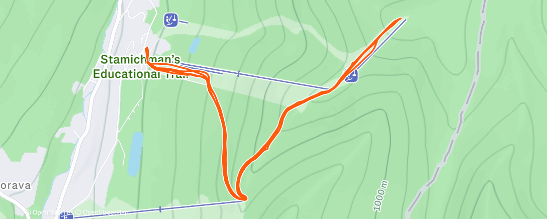 Map of the activity, #1 skimo sezony - DM ledovec 🧊❄️🎿