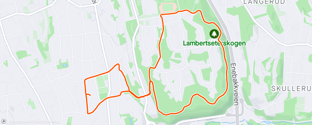 Map of the activity, Lambertseterskogen 🐾