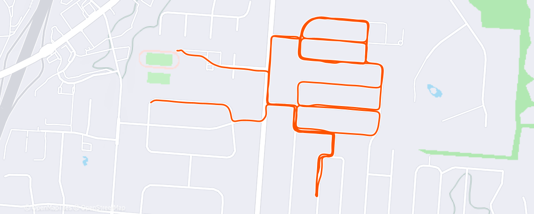 Map of the activity, Run w/Al