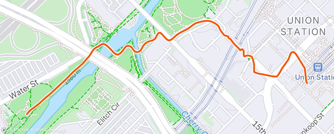 Map of the activity, Afternoon Walk