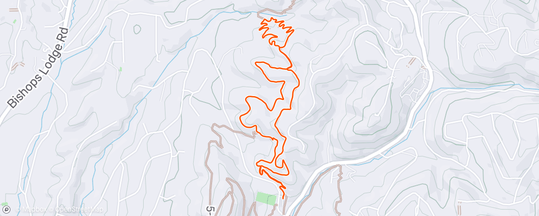 Map of the activity, Lunch Run