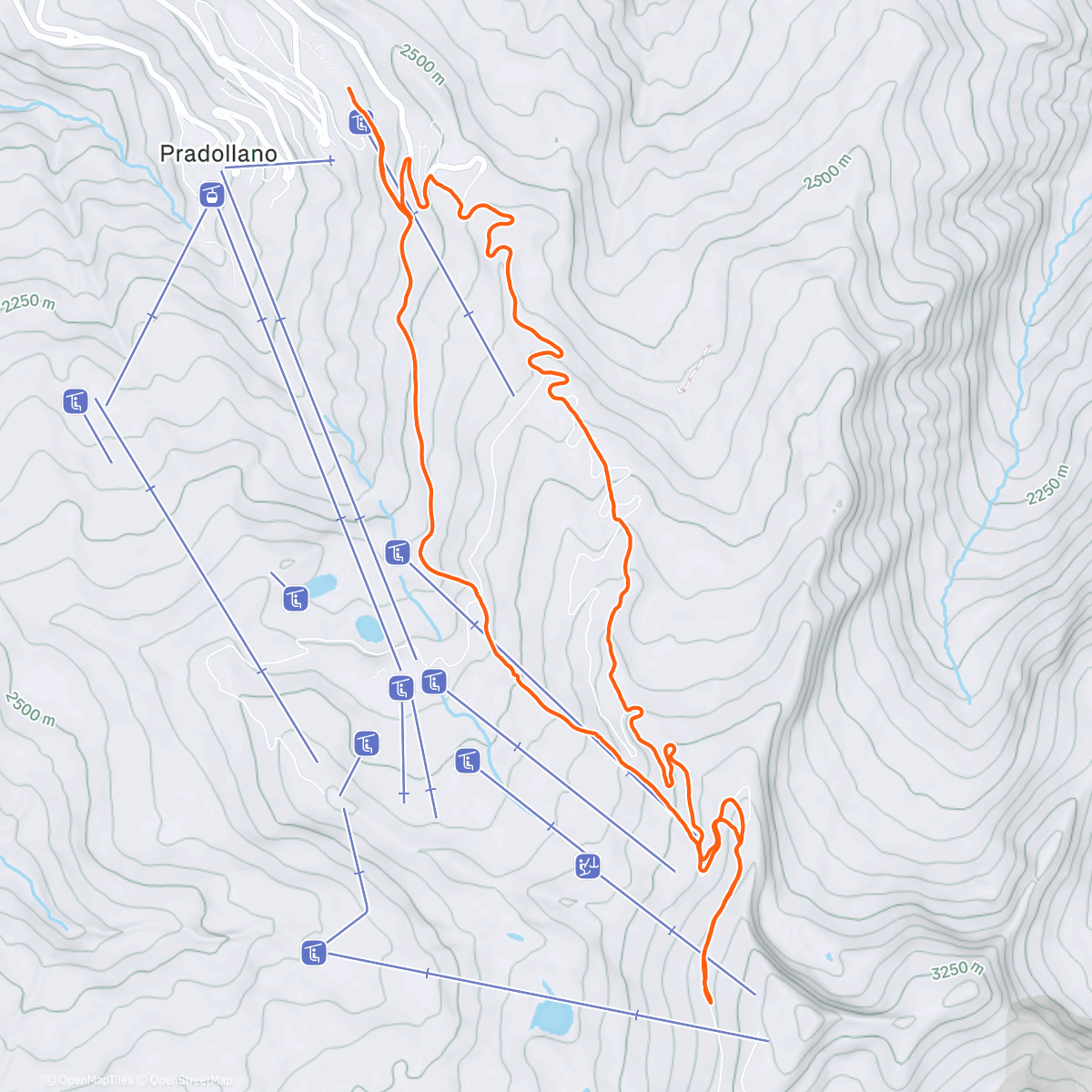 Карта физической активности (Esquí de montaña)