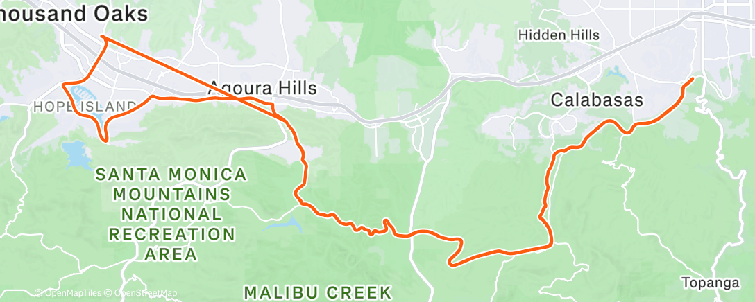 Map of the activity, Morning Ride
